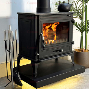 Caminetto in <span class=keywords><strong>Ghisa</strong></span> <span class=keywords><strong>a</strong></span> <span class=keywords><strong>Legna</strong></span> Autonomo con Fiamma Reale, <span class=keywords><strong>Stufa</strong></span> Moderna <span class=keywords><strong>per</strong></span> Riscaldamento Interno del Soggiorno, Ideale <span class=keywords><strong>per</strong></span> Uso Domestico in Aree Rurali - Product Image 2