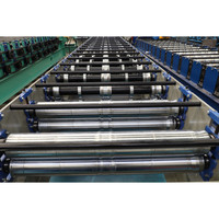 Machine de formage à rouleaux haute vitesse de 760 mm de largeur effective pour la fabrication de panneaux de toiture, utilisation pour la construction de bâtiments avec des matériaux bruts de 1000 mm