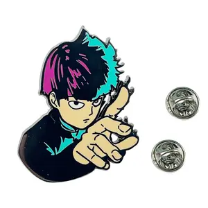 日本动漫Mob Psycho 100珐琅胸针别针珠宝礼品男女粉丝收藏