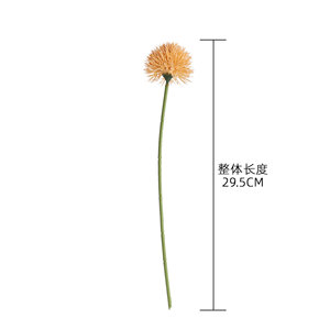 CallaFloral Bulbe de pissenlit artificiel orange en plastique, branche unique, décoration de mariage, style Instagram - Product Image 4