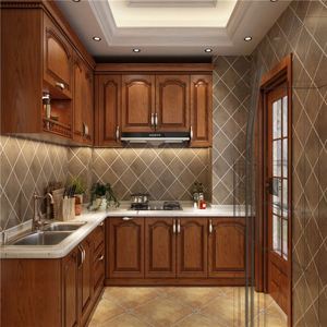 Armoires de cuisine modernes en contreplaqué modulaire, évier, charnières, glissières de tiroir, robinet - Solution de cuisine complète personnalisable, prête à assembler - Product Image 2