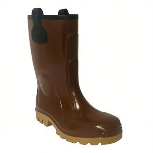 Bottes de sécurité en PVC marron Ttake Tronchetto taille 43 avec semelle en crêpe - Product Image 2