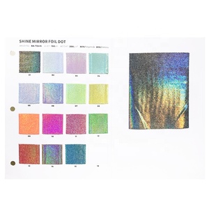 Miễn phí Mẫu co giãn Mystique Hologram sáng bóng nóng dập lá Polyamide spandex vải đồ bơi Đảng hiệu suất mặc Vải - Product Image 4