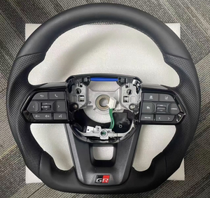 พวงมาลัยหุ้มหนังสีดำคุณภาพสูงสำหรับรถยนต์โตโยต้าแลนด์ครุยเซอร์ LC79 LC76 LC70 LC71 LC78 ปี 2008 2021 สไตล์ LC250 - Product Image 1