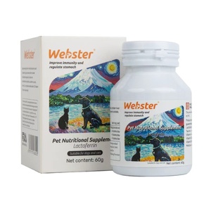 Webster Pet Lactoferrin 60g, Tabletas de Calostro <span class=keywords><strong>para</strong></span> la Salud Intestinal de Perros y <span class=keywords><strong>Gatos</strong></span>, 0 Lactosa, Apoyo Inmunológico Diario - Product Image 1