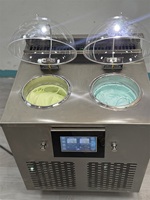 Mesin Pembuat Es Krim Keras Italia Vertikal Silinder Ganda, Mesin Pembuat Gelato Artisan Komersial dengan Sertifikat CE