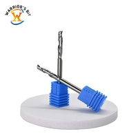 Fraise de compression à une dent Warrior's Bit en carbure de haute précision, diamètre de queue 4 mm (1/8 pouce), OEM/ODM pour fraisage CNC