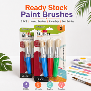 Set di 3 Pennelli Jumbo Giorgione, Pennello Rotondo Grande con Impugnatura Ergonomica per <span class=keywords><strong>Pittura</strong></span> Artistica - Product Image 1