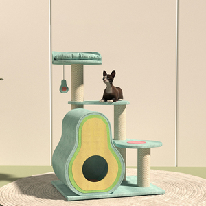Avocado Pastorale Kattenklimrek Kleine Inzet Ruimtebesparende Huishoudelijke Kattentoren met Geïntegreerd Kattenbed - Product Image 3