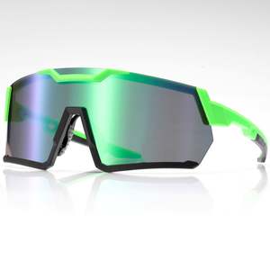 Gafas de Sol Deportivas con Marco Grande y Logotipo Personalizado para Hombre y Mujer, Lentes de Espejo Coloridas con Protección UV400, Gafas de Ciclismo - Product Image 3