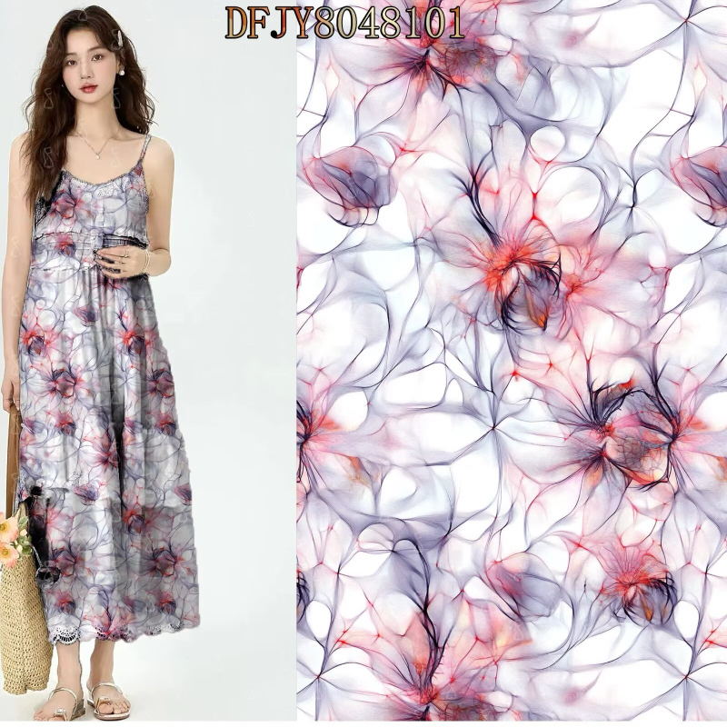 High Quality Control Rayon Nylon Printed Fabric With Seasonal Prints for Fashion Collections and Home Furnishings