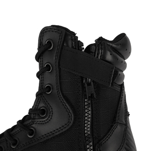 LUDEY Stivali Casual da <span class=keywords><strong>Uomo</strong></span> in Pelle Bovina, Stivali Tattici per Allenamento all'Aperto, Cuciture Rinforzate Resistenti all'Usura - Product Image 6