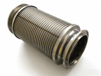 Tuyau de raccordement flexible pour vide, en acier inoxydable 304/316L, ondulé, pour machines de gravure et de revêtement