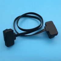Rastreador GPS OBD2 profesional de 16 Pines, lector de código de Cable de extensión de paso plano de 8 cables para diagnóstico profesional de máquinas de coches