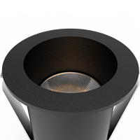 Mini spot LED encastré noir 1W pour intérieur, hôtel, maison, magasin, en aluminium, 90 30000 LED