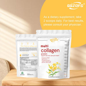 Venda quente Complexo Multi Colágeno Proteína Suplementos Hidrolisado Colágeno Em Pó Com Vitamina C Ácido Hialurônico para Pele Saudável - Product Image 3