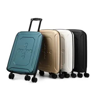 Wholesales Factory Folding Boarding Aluminum Trolley Case TSA Customs Lock Suitcase Luggage