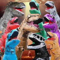 Flagnshow מסיבת קישוט T רקס דינוזאור תלבושות מתנפח חליפת בובות מתנפח דינוזאור תלבושות