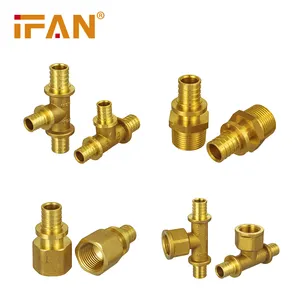 IFAN Factory Direct Sales Multiple Assortment Brass Thread Fittings Pex Copper Fittings For Pex Stabi Pipe Use