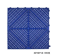 Dalles de sol modulaires en plastique PP antidérapantes et durables pour atelier et garage, 400*400*18mm, vente en gros