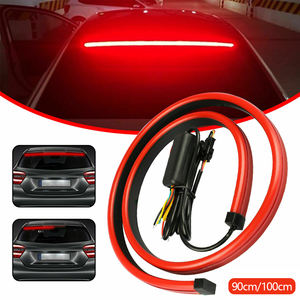 100/90cm <span class=keywords><strong>de</strong></span> style <span class=keywords><strong>de</strong></span> voiture arrière <span class=keywords><strong>de</strong></span> voiture, feux d'arrêt supplémentaires à LED avec clignotant, feux <span class=keywords><strong>de</strong></span> circulation, bandes flexibles universelles <span class=keywords><strong>de</strong></span> frein automatique - Product Image 4