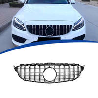 Grille C63 AMG au design moderne en cristal, grille GT W205 pour Mercedes Benz Classe C W205 2015-2021