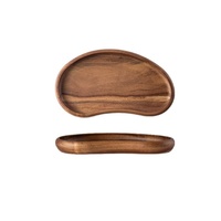 Plateau de rangement et de service vintage en bois massif fait main pour bijoux et cosmétiques, idéal pour l'entrée ou l'hôtellerie - Design rétro de luxe léger