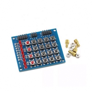 คีย์บอร์ดเมทริกซ์ 4x4 โมดูลแผงปุ่มกด 4*4 พร้อมสวิตช์เมมเบรน ปุ่มกดพร้อมไฟ LED แผงควบคุม MCU ชุด DIY สำหรับ Arduino - Product Image 1