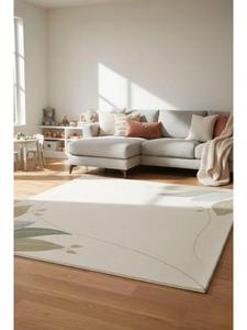 Hand Tufted Wool Area Rug Modern Abstract Botanical Design Custom Size Carpet Handmade Decorative Floor Covering for Living Room - Product Image 6