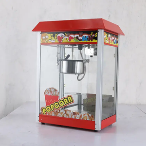 Equipo de aperitivos comercial de techo rojo, máquina de <span class=keywords><strong>palomitas</strong></span> de maíz, agitador automático, diseño de sartén antiadherente - Product Image 4