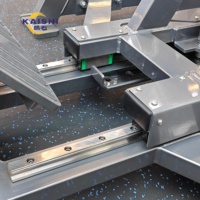Máquina de remo/pull-down sentado de grado comercial Kaishi, directamente de fábrica, con construcción de acero galvanizado de 3 mm.