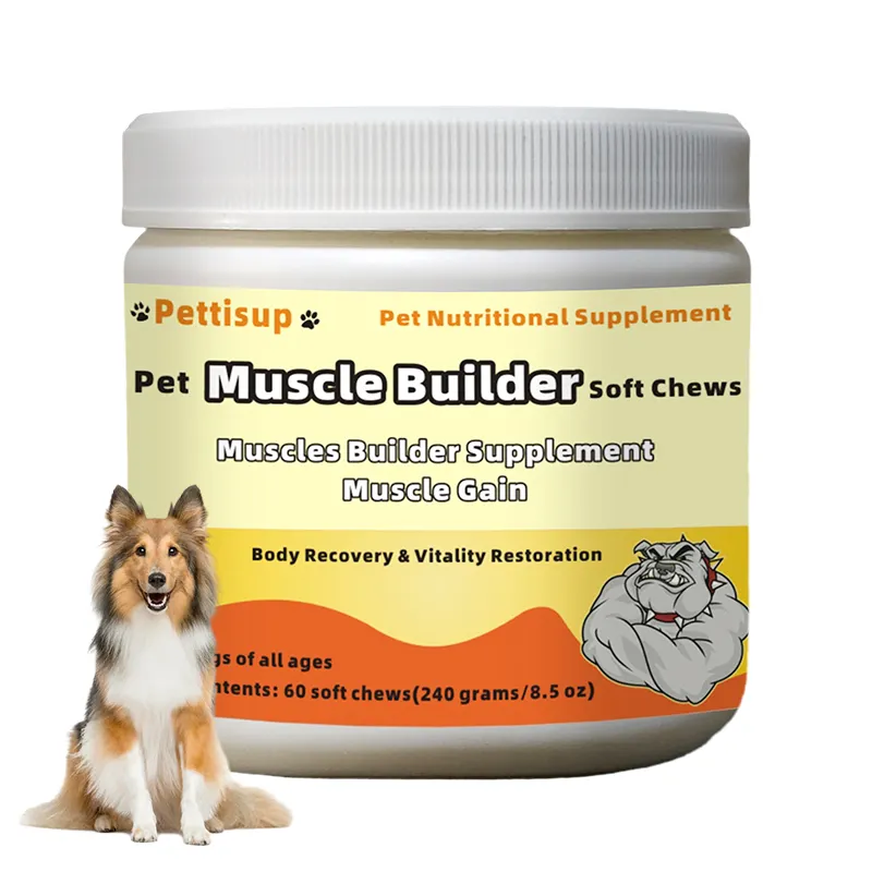 Dog protein Dog Muscle support soft chews Dog muscle gain chews muscle builder supplement pet exercise products pet supplement
