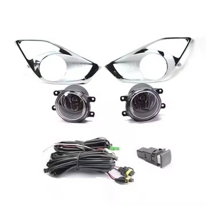 Phụ tùng ô tô Sương Mù Ánh sáng lái xe đèn cho TOYOTA <span class=keywords><strong>Avalon</strong></span> 2013 2014 2015 foglight 12V với chuyển đổi dây ABS Chrome lưới tản nhiệt Bìa - Product Image 3