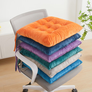 Coussin de chaise en peluche douce, coussin de siège de bureau épaissi, rembourré en fibres de polyester - Product Image 2