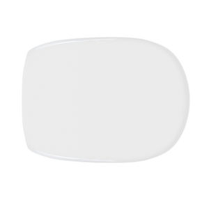 Asiento de inodoro termoestable para GSI X2 Form 6, blanco, cierre suave, 50 cm de largo, 40 cm de ancho, 8 cm de alto - Product Image 1