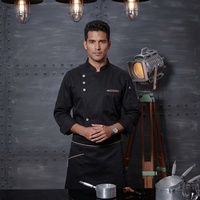 Professionele koksjas voor mannen, uniform voor hotel, restaurant, keukenpersoneel en horeca.