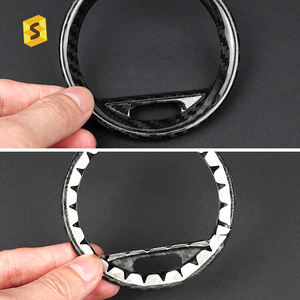 Shasha carbone volant menton Patch véritable Fiber de carbone intérieur accessoires pour Fiat <span class=keywords><strong>500</strong></span> <span class=keywords><strong>Abarth</strong></span> 595 2012 2013 2015 <span class=keywords><strong>2018</strong></span> 2019 - Product Image 4