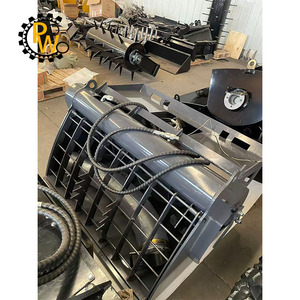 Bac mélangeur de mortier hydraulique renforcé de 400 L pour chargeuse sur pneus Case SR250 TR310, mélangeur de béton - Product Image 5