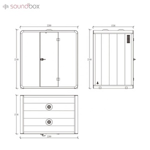 Cách âm văn phòng bốn người chỗ ngồi cuộc họp gian hàng hội nghị video phòng làm việc gian hàng văn phòng điện thoại gian hàng để bán - Product Image 6