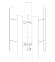 Le prix d'usine 1kw 2kw 3kw 5kw 10kw éolienne verticale 10kw hydro générateur système d'énergie libre