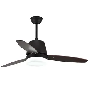 Breezelux Ceiling Fan With Lamp Remote Control Composite Board Material Industrial Fan Lamp