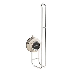 Suction Cup Kitchen Paper Towel Holder Milky White <b>ABS</b> Stainless Steel Multi Function Cabinet Organizer - Product Image 5