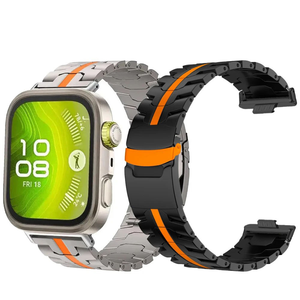 Correas de Repuesto de Titanio Ajustables, Transpirables y Modernas, Compatibles con <span class=keywords><strong>Huawei</strong></span> Watch <span class=keywords><strong>Fit</strong></span> - Product Image 1