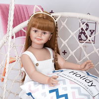 Poupée bébé réaliste en silicone souple de 76 cm (30 pouces) de grande taille, simulation de bébé, mignonne et réaliste, jouet pour enfants