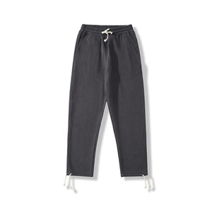 Pantalons de survêtement droits en coton lourd pour homme, sportifs, légers, en polaire, écologiques, avec bretelles réglables - Product Image 3