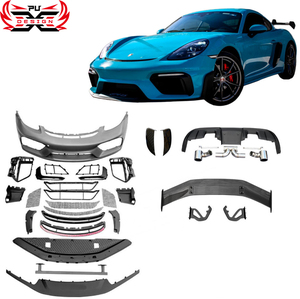 Pour Porsche Cayman <span class=keywords><strong>Boxster</strong></span> 718 982 mise <span class=keywords><strong>à</strong></span> niveau Offre Spéciale GT-4 RS Style Kit carrosserie pare-chocs avant diffuseur arrière becquet embout d'échappement - Product Image 1