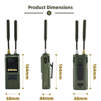 Detector de Drones Portátil de Banda Ultra Ancha de 100-8000 MHz con Control Remoto |   Dispositivo Portátil de Detección de Drones con Alcance de 1 km