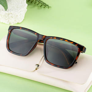 Nouvelles lunettes de soleil polarisées carrées pour hommes, monture noire, verres TAC, protection UV400, pour la conduite en extérieur, la pêche, protection solaire - Product Image 2