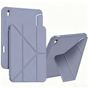 Étui à rabat en cuir PU <span class=keywords><strong>8</strong></span> volets avec fente pour stylo en TPU pour tablette <span class=keywords><strong>iPad</strong></span> 10,9 pouces - Product Image 1