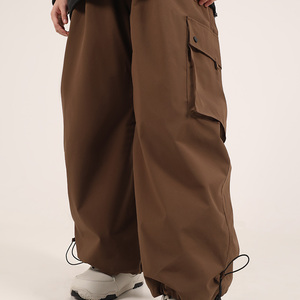 Pantalones de esquí, pantalones de snowboard, pantalones holgados, ropa de esquí, color marrón - Product Image 2